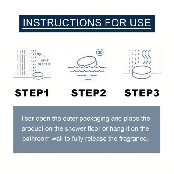 New 6pcs Aromatherapy Shower Steamer Tablets  - - Picture 3 of 4